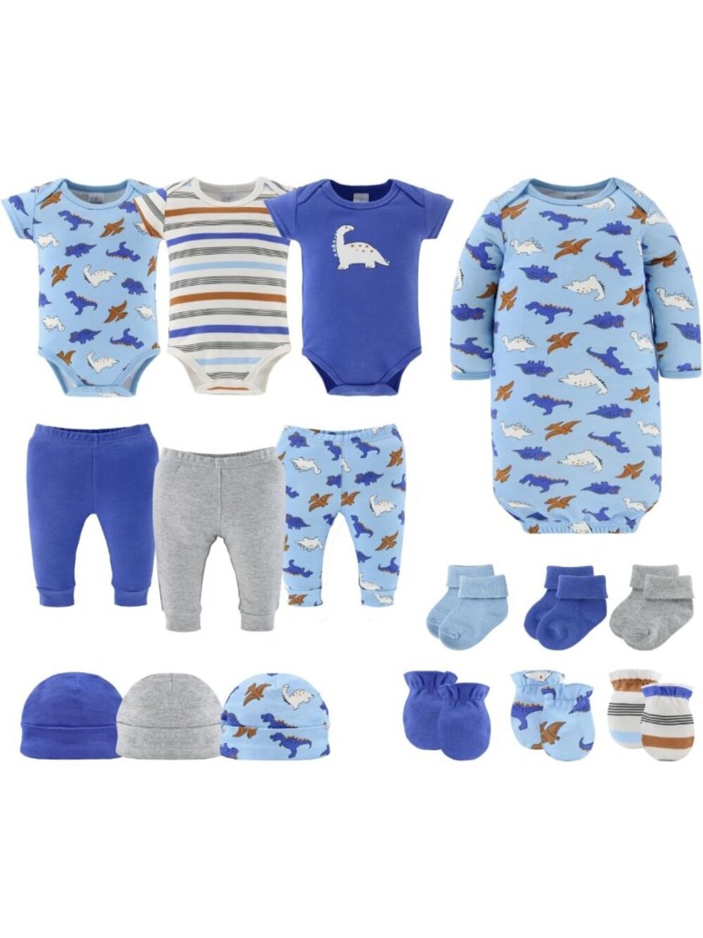 Adorable 16-Piece Baby Layette Gift Set for Boys - Newborn Essentials & Clothes